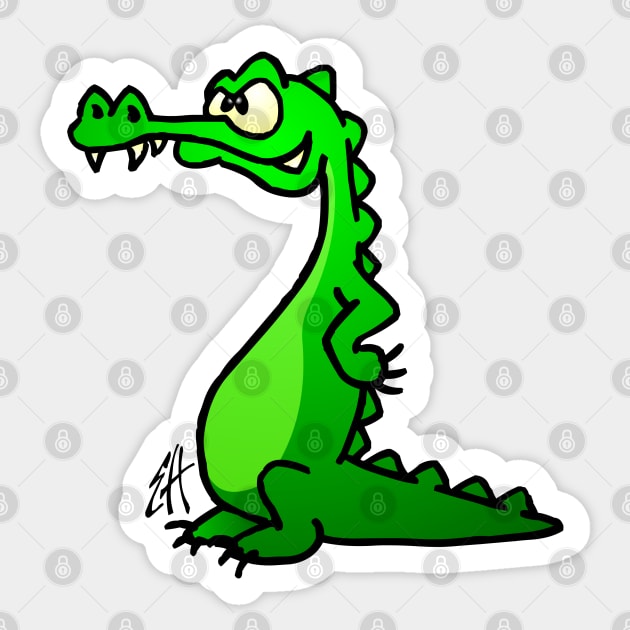 Crocodile Sticker by Cardvibes